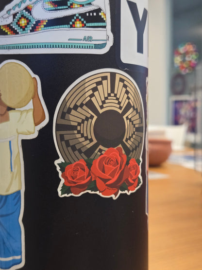 Squash Blossom & Roses Sticker