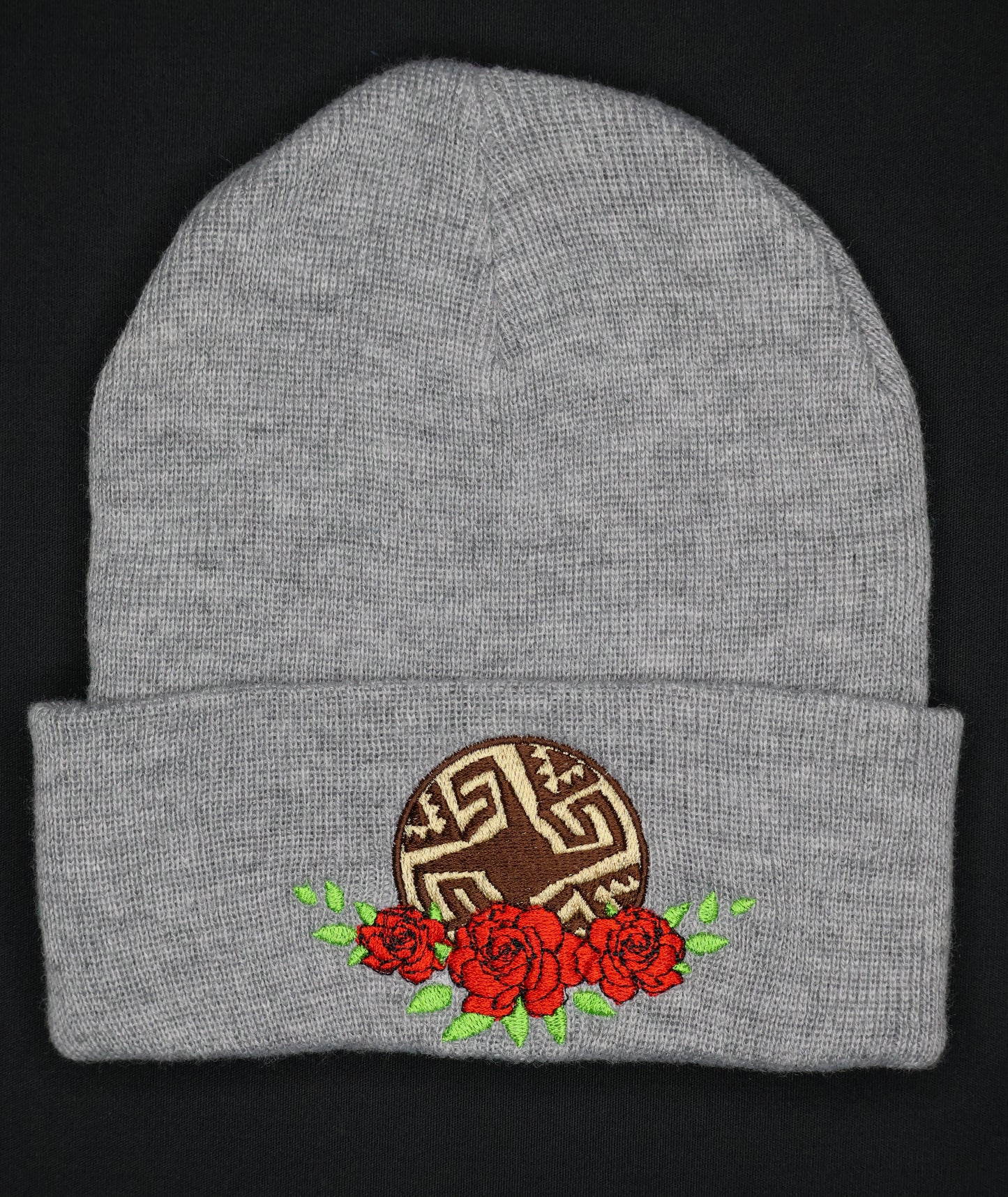 Squash Blossom & Rose Beanie